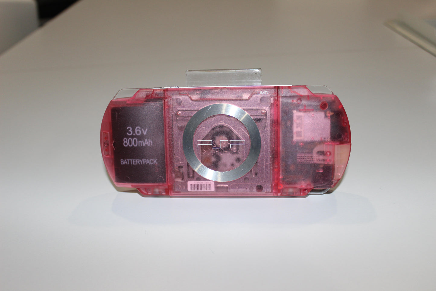 Custom PSP 1000 Clear Pink & Red Buttons